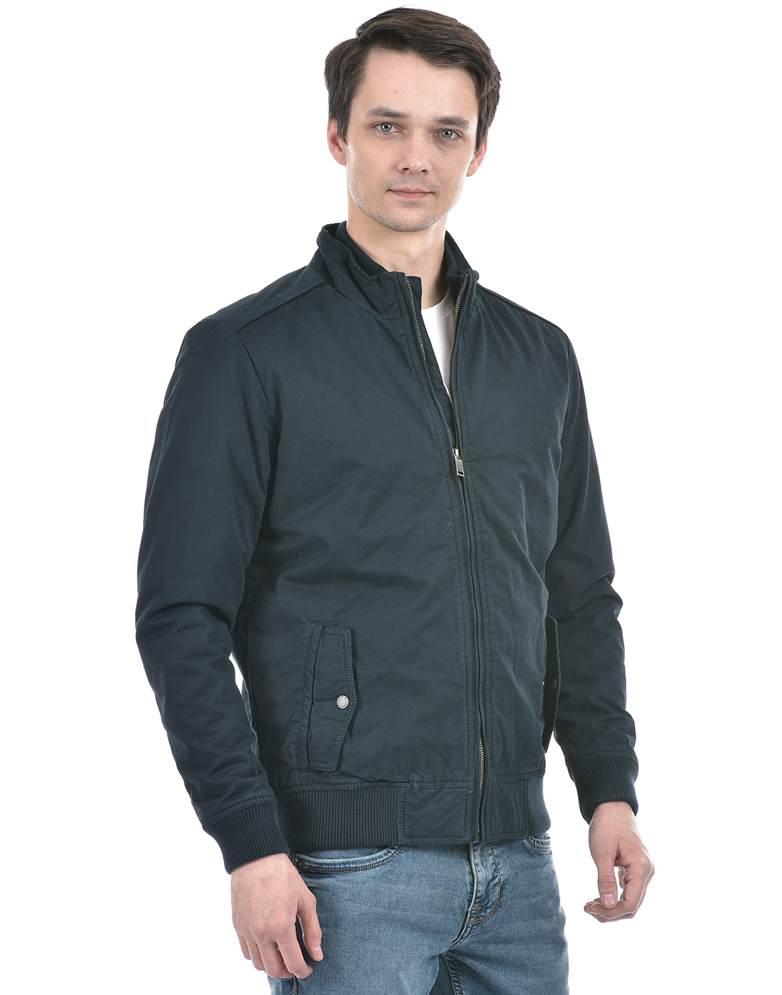 Numero Uno Men Solid Navy Jacket
